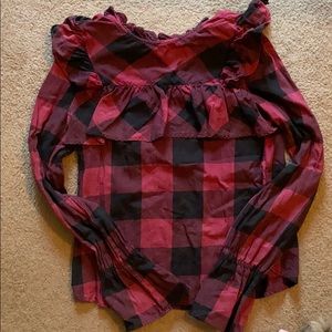 Red and black plaid shirt